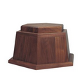 American Walnut Hexagon Base 5 1/4"H